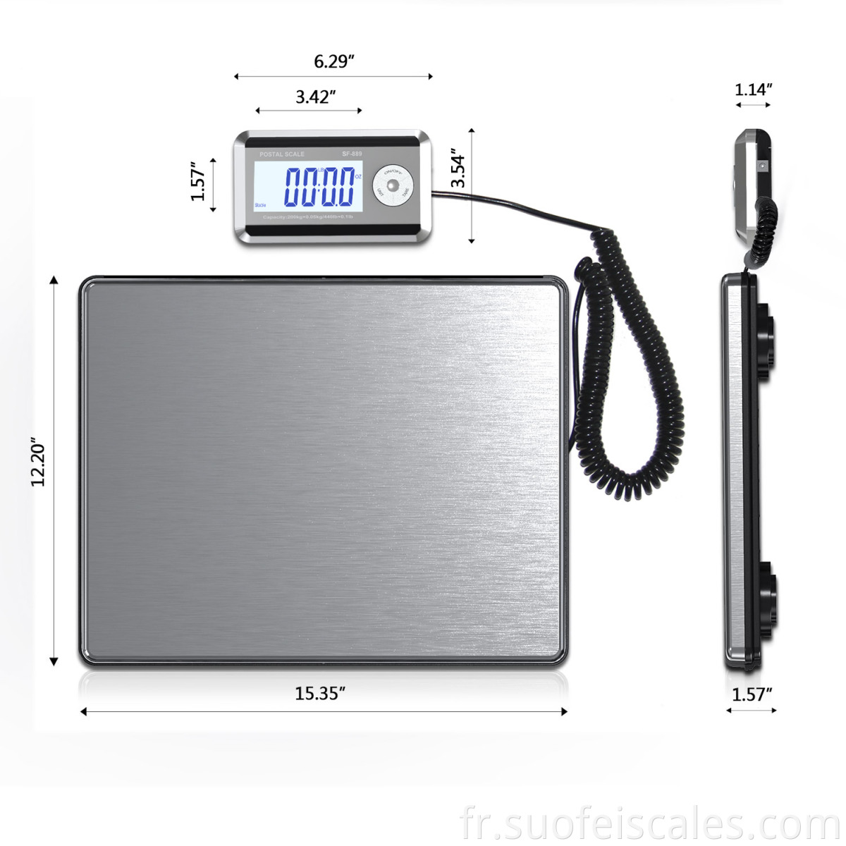 SF-889 Échelle d'expédition postale numérique 200 kg